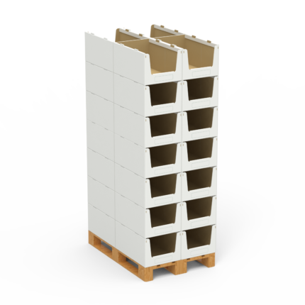 sichtlagerkästen-stapelboxen-euroboxen-regalboxen-lagerbox-lagerkarton-pallette-euro-holz-wellpappe-weiß-braun-stapelbar-gestapelt-aufgebaut-fsc