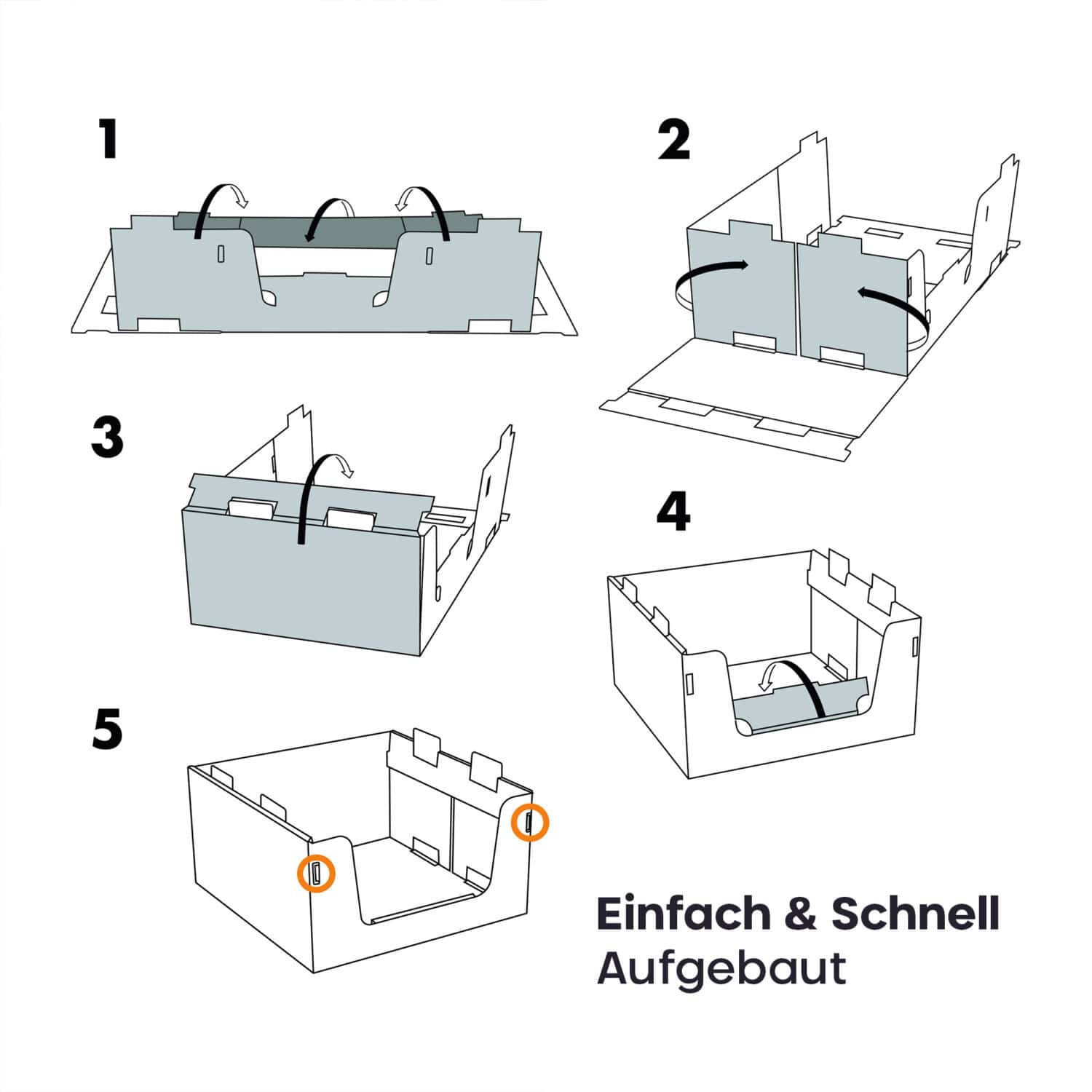 Einfach und schnell aufgebaut