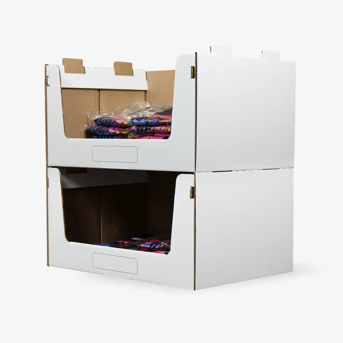 lagerkarton.de lagerkarton quer pickbox wide productimage produktbild sideview seitenansicht sichtlagerkasten lagerbox stapelbox 02