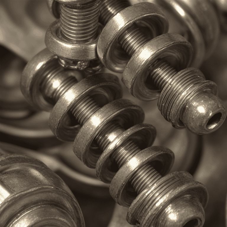 realistic style close up of screw clamps in